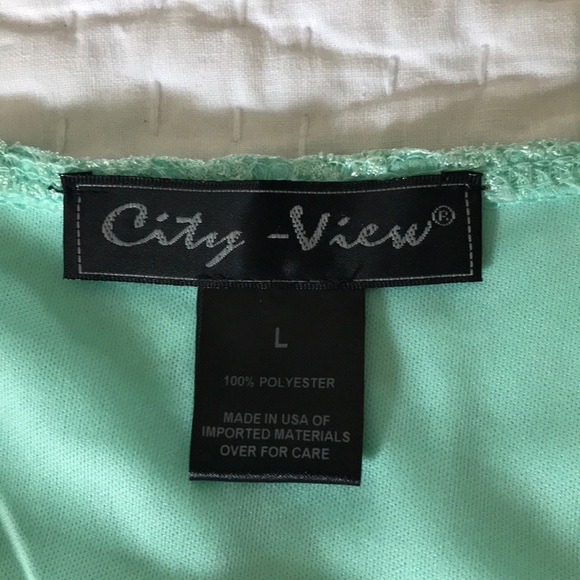 City View Mint Green Top - Picture 3 of 4